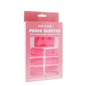 Набор из 7 розовых насадок на пенис ONE-A-DAY PENIS SLEEVES PINK - Seven Creations - в Томске купить с доставкой