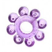 Мягкая фиолетовая гелевая насадка - Toyfa Basic - в Томске купить с доставкой