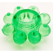 Зеленое эрекционное кольцо-цветок - Toyfa Basic - в Томске купить с доставкой Зеленое эрекционное кольцо-цветок - Toyfa Basic - в Томске купить с доставкой