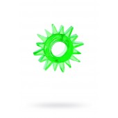 Зеленое эрекционное кольцо-солнце - Toyfa Basic - в Томске купить с доставкой