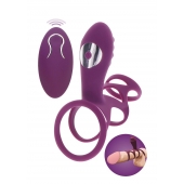 Фиолетовая эрекционная вибронасадка Halo Halo C-Ring Sleeve - Toy Joy - в Томске купить с доставкой