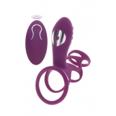 Фиолетовая эрекционная вибронасадка Halo Halo C-Ring Sleeve - Toy Joy - в Томске купить с доставкой