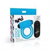 Голубое эрекционное виброкольцо 28X Remote Control Vibrating Cock Ring   Bullet - XR Brands - в Томске купить с доставкой