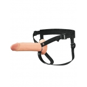 Полый страпон на ремнях 8’’ Hollow Silicone Strap-on - Pipedream - купить с доставкой в Томске