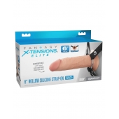 Полый страпон на ремнях 6’’ Hollow Silicone Strap-on - Pipedream - купить с доставкой в Томске