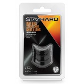 Черное эрекционное кольцо на мошонку Beef Ball Stretcher Snug X Long - Blush Novelties - в Томске купить с доставкой