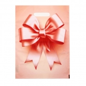 Пакет с принтом в виде банта с вырубной ручкой (30х40 см) - Сима-Ленд - купить с доставкой в Томске