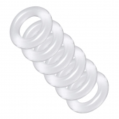 Комплект из 6 прозрачных эрекционных колец Ring Master Custom Ball Stretcher Kit - XR Brands - в Томске купить с доставкой