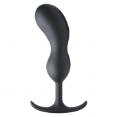 Черный массажер простаты с утяжелителями Premium Silicone Weighted Prostate Plug XL - 20,8 см. - XR Brands - в Томске купить с доставкой