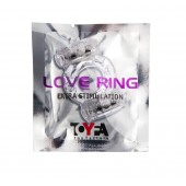 Прозрачное виброкольцо с двумя вибропульками - Toyfa Basic - в Томске купить с доставкой