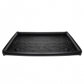 Черная виниловая простынь с надувными краями Nuru Inflatable Vinyl Massage Sheet - XR Brands - купить с доставкой в Томске