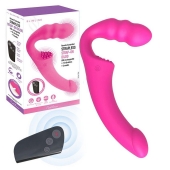 Розовый безремневой страпон Straples Strap-On Dildo - Erokay - купить с доставкой в Томске
