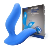 Синий вибромассажер простаты 3,5’’ Curve P-spot Massager - 12 см. - Erokay - в Томске купить с доставкой