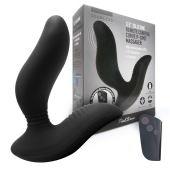 Черный вибромассажер простаты 3,5’’ Remote Control Curve P-spot Massager - 12 см. - Erokay - в Томске купить с доставкой