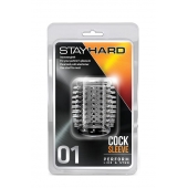 Прозрачная насадка с шипами STAY HARD COCK SLEEVE 01 CLEAR - Blush Novelties - в Томске купить с доставкой