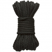 Черная верёвка для связывания и фиксации Bind Tie - 9,14 м. - Doc Johnson - купить с доставкой в Томске