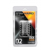 Прозрачная насадка на пенис с шишечками STAY HARD COCK SLEEVE 02 CLEAR - Blush Novelties - в Томске купить с доставкой