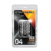 Прозрачная насадка с бороздками STAY HARD COCK SLEEVE 04 CLEAR - Blush Novelties - в Томске купить с доставкой
