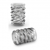 Прозрачная насадка с объёмными чёрточками STAY HARD COCK SLEEVE 06 CLEAR - Blush Novelties - в Томске купить с доставкой