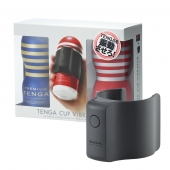 Набор Tenga Cup Vibrator 1st Set: вибратор Cup Vibrator, мастурбатор Original Vacuum Cup, мастурбатор Premium Original Vacuum Cup - Tenga - в Томске купить с доставкой