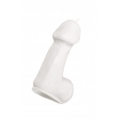 Белая свеча в форме пениса - 47 гр. - Pecado - купить с доставкой в Томске