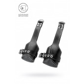 Черные подвесы с белой строчкой - Pecado - купить с доставкой в Томске