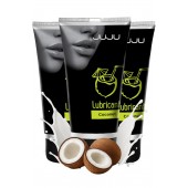 Набор из 3 съедобных лубрикантов JUJU со вкусом кокоса - JuJu - купить с доставкой в Томске