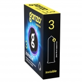 Супертонкие презервативы Ganzo Invisible - 3 шт. - Ganzo - купить с доставкой в Томске