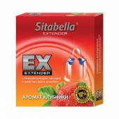 Стимулирующая насадка Sitabella Extender  Клубника - Sitabella - купить с доставкой в Томске