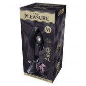 Серебристая анальная втулка Mini Metal Butt Plug Size M с розовым кристаллом - Adrien Lastic в Томске Серебристая анальная втулка Mini Metal Butt Plug Size M с розовым кристаллом - Adrien Lastic