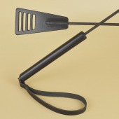 Черный кожаный стек «Сириус» - 60 см. - Sitabella - купить с доставкой в Томске