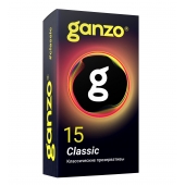 Классические презервативы с обильной смазкой Ganzo Classic - 15 шт. - Ganzo - купить с доставкой в Томске