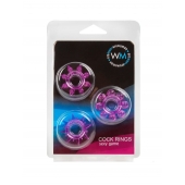 Набор из 3 лиловых эрекционных колец различной формы - Erowoman-Eroman - в Томске купить с доставкой Набор из 3 лиловых эрекционных колец различной формы - Erowoman-Eroman - в Томске купить с доставкой