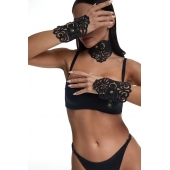 Фигурный набор для БДСМ-игр с узорами и золотистой фурнитурой - Crazy Handmade - купить с доставкой в Томске Фигурный набор для БДСМ-игр с узорами и золотистой фурнитурой - Crazy Handmade - купить с доставкой в Томске