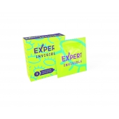 Ультратонкие презервативы Expert Invisible - 3 шт. - Expert - купить с доставкой в Томске