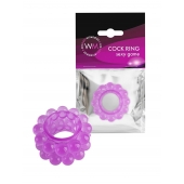 Лиловое эрекционное кольцо с 2 рядами стимулирующих шариков - Erowoman-Eroman - в Томске купить с доставкой Лиловое эрекционное кольцо с 2 рядами стимулирующих шариков - Erowoman-Eroman - в Томске купить с доставкой