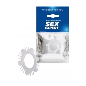 Эластичное эрекционное кольцо с шипиками и шариками - Sex Expert - в Томске купить с доставкой Эластичное эрекционное кольцо с шипиками и шариками - Sex Expert - в Томске купить с доставкой