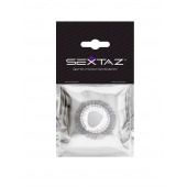 Эластичное эрекционное кольцо с длинными черными «ресничками» - Sextaz - в Томске купить с доставкой