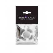 Эластичное кольцо с «ресничками» и 4 шариками - Sextaz - в Томске купить с доставкой