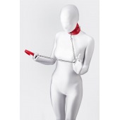 Красный ошейник с подкладкой из меха - ToyFa - купить с доставкой в Томске