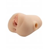 Телесный мастурбатор с вибрацией Double Pounder Vibrating Squeeze Stroker - Pipedream - в Томске купить с доставкой