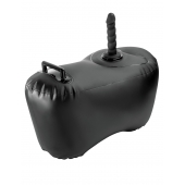 Черное надувное кресло с платформой для фиксации дилдо Body Dock Inflatable Love Seat - Pipedream - купить с доставкой в Томске