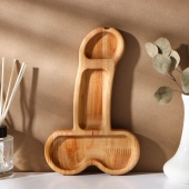 Деревянное блюдо для подачи в форме члена (25 х 16,5 х 1,7 см) - Сима-Ленд - купить с доставкой в Томске