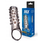 Дымчатая насадка на пенис с выпуклостями - 11 см. - Sex Expert - в Томске купить с доставкой