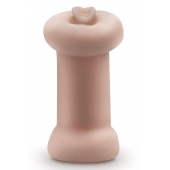 Телесный люминесцентный двусторонний мастурбатор Tasha - Blush Novelties - в Томске купить с доставкой