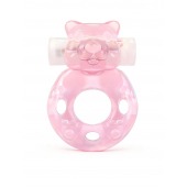 Розовое эрекционное виброкольцо в форме мишки - 1137 - в Томске купить с доставкой