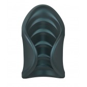 Серый сквозной мастурбатор с вибрацией Manwan Starter - Manwan - в Томске купить с доставкой