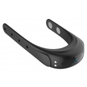 Черное эрекционное виброкольцо на ремешках - Boys of Toys - в Томске купить с доставкой