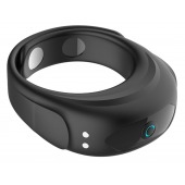 Черное эрекционное виброкольцо на ремешках - Boys of Toys - в Томске купить с доставкой