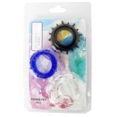 Набор из 3 эрекционных колец разного цвета и рельефа - Boys of Toys - в Томске купить с доставкой